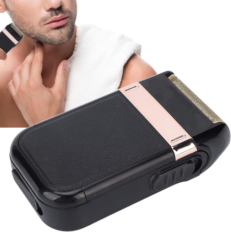 woobles Electric Foil Shaver, 2 in 1 Dual Purpose Low Noise Mens Shaver, Powerful Motor Stainless Steel Blade Portable Durable Barber Shaver - Image 4
